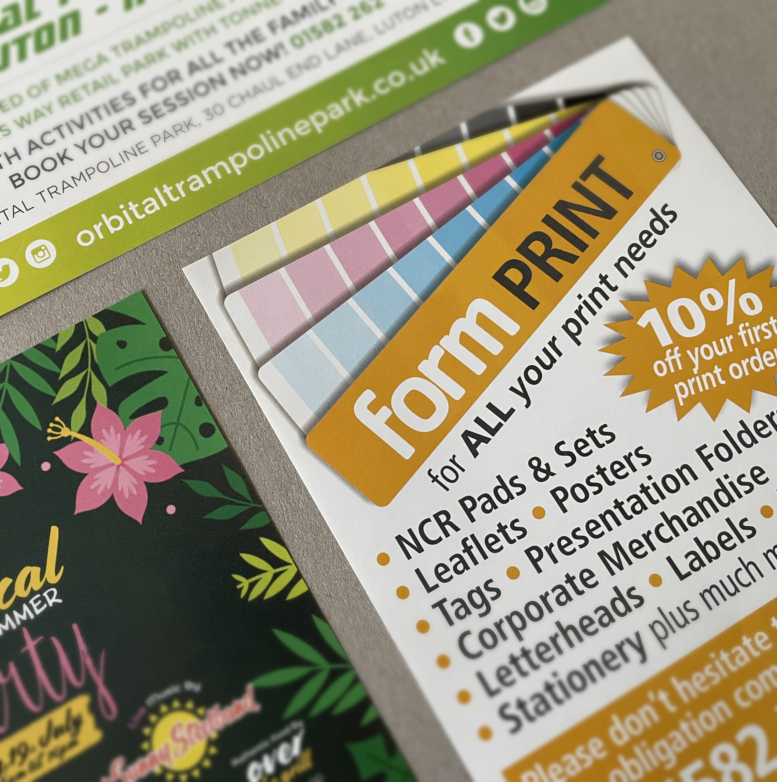Leaflets and posters